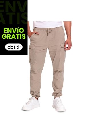 Pantalón Cargo Para Hombre Karwi Beige Totto