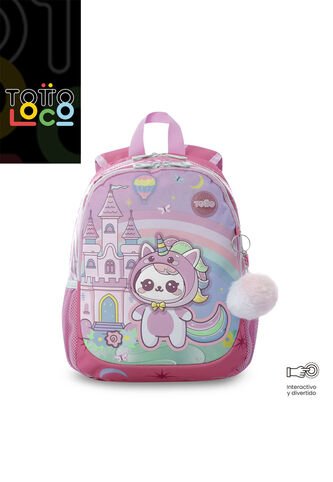 Morral Para Niña Magic Spark Pequeño Rosado Totto