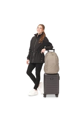 Morral Universitario Krimmler Twill 3.0 Porta PC 15.4" Beige Mujer