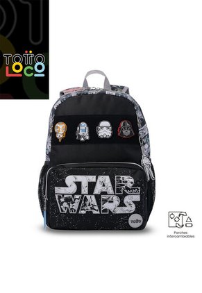 Morral Para Niño Star Wars Jedi Mediano Negro