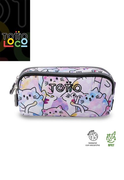 Cartuchera Multiuso Sobre Glitter Pequeña Rosada Mujer