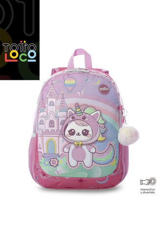 Morral Para Niña Magic Spark Mediano Rosado Totto