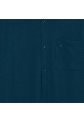 Camisa Manga Larga Pardo Para Hombre Azul