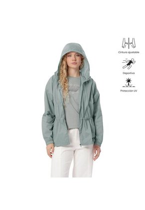 Chaqueta Casual Para Mujer Bruma Woman Liviana Verde
