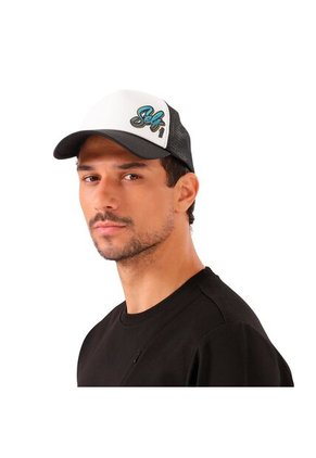 Gorra Camionera Atlasy Color Blanca/Negra