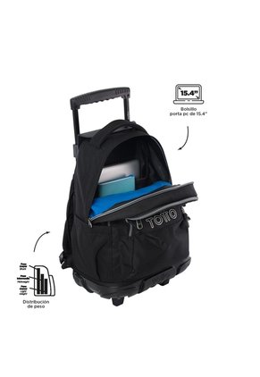 Morral Ruedas Porta PC 15.4" Renglon Negro