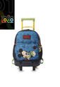 Maleta Para Niño Con Ruedas Mickey Mediano Azul de Totto