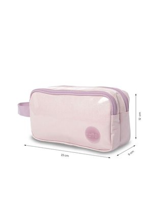 Cartuchera Escolar Grande Para Niña 2 Cuerpos Girl Rosada