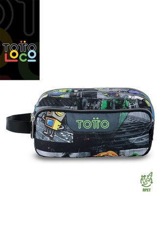 Cartuchera Multiuso Agapec Grande Negra Hombre Totto