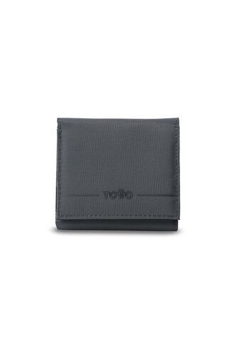 Billetera Hombre Sayle Grande Con RFID Blocker Gris Totto
