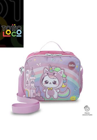 Lonchera Térmica Para Niña Magic Spark Grande Rosada Totto