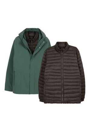 Chaqueta Acolchada Para Hombre Maubois 3 En 1 Verde