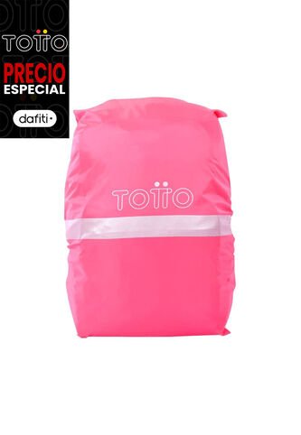 Forro Impermeable Rain Cover Plegable Para Maleta Rosado Totto