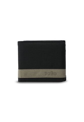 Billetera Hombre Lad Grande Con RFID Blocker Negra Totto