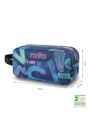 Cartuchera Multiuso Escuadra Grande Azul Mujer