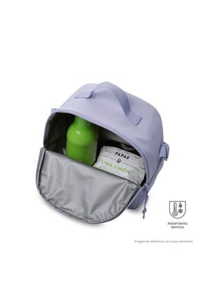 Combo Juvenil X 3 Morral Porta PC 14" + Lonchera + Cartuchera Yuno Morado