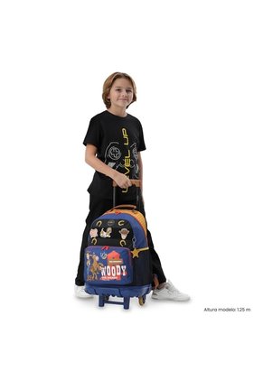 Maleta Para Niño Con Ruedas Toy Story Woody Grande Azul