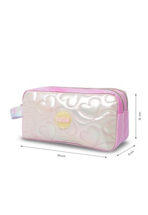 Cartuchera Escolar Grande Para Niña 2 Cuerpos Unicorn Kisses Amarilla