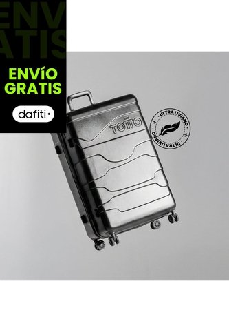 Maleta De Viaje Mediana 360 Gravity Ultraliviana Negra Totto