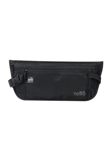 Canguro Invisible De Viaje Security Con RFID Blocker Negro