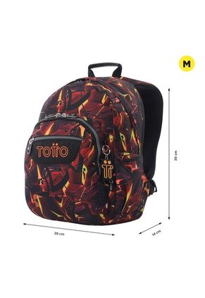 Morral Juvenil Porta PC 13" Gommas Rojo