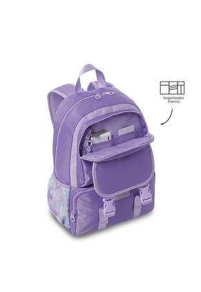 Morral Para Niña Cluw Mediano Porta PC 14" Morado