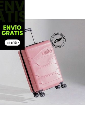 Maleta De Viaje Mediana 360 Gravity Ultraliviana Rosada Totto