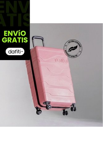Maleta De Viaje Grande 23 Kilos Gravity Ultraliviana Rosada Totto
