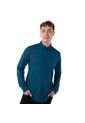 Camisa Manga Larga Pardo Para Hombre Azul de Totto