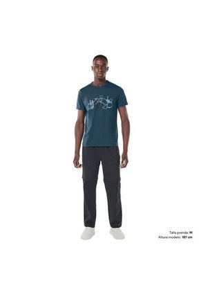 Camiseta Estampada Para Hombre Atena Azul