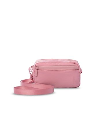Bolso Para Mujer Bombo Tipo Crossbody Pequeño Rosado Totto