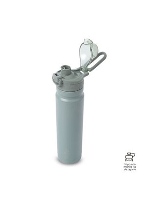 Termo Para Agua Con Tapa Intercambiable Flux 750 Ml Verde