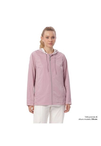 Chaqueta Doble Faz Para Mujer Baccat Morada/Blanca