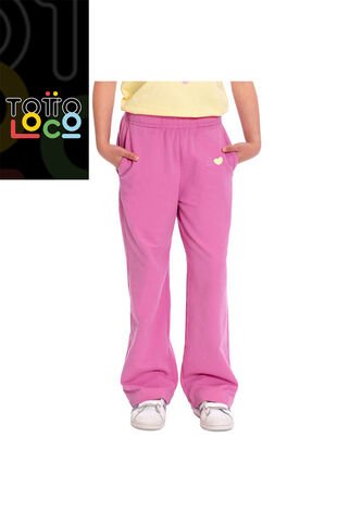 Pantalón Sudadera Para Niña Selva Color Rosado Totto