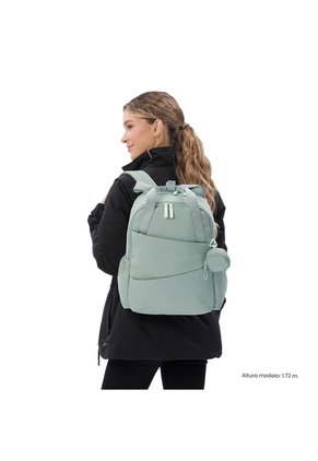 Morral Universitario Suzuka Porta PC 15.4" Verde Mujer