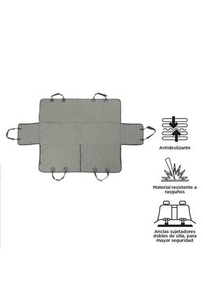 Protector De Carro Para Mascotas Silla Trasera Ride Verde