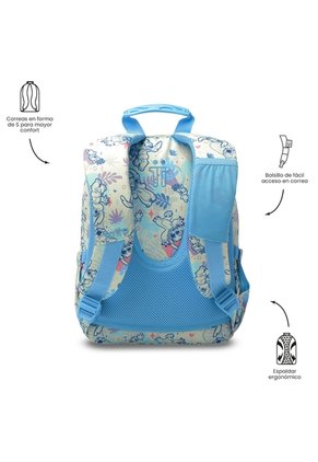 Morral Juvenil Porta Tablet 10" Tempera Stitch Blanco