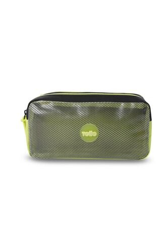 Cartuchera Escolar Mediana Para Niño Mesh Black Negra Totto