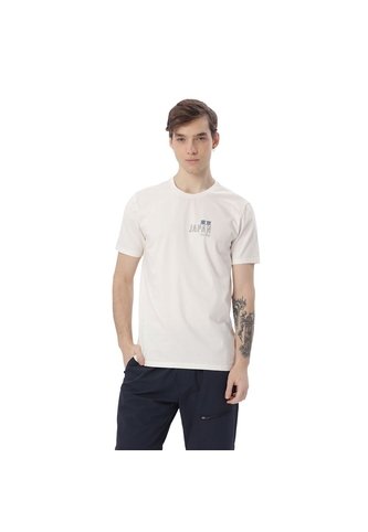 Camiseta Estampada Para Hombre Primen Manga Corta Blanca Totto