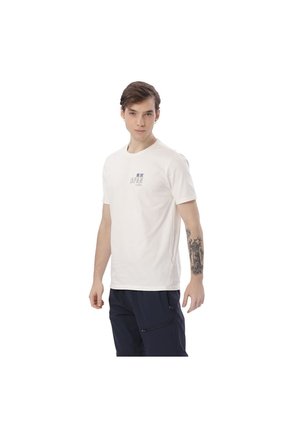 Camiseta Estampada Para Hombre Primen Manga Corta Blanca