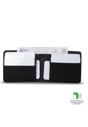 Billetera Para Hombre Lad Con RFID Blocker Negra