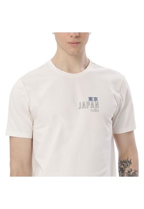 Camiseta Estampada Para Hombre Primen Manga Corta Blanca