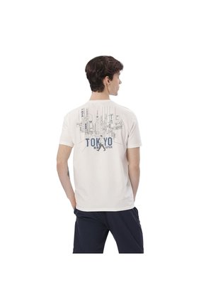 Camiseta Estampada Para Hombre Primen Manga Corta Blanca