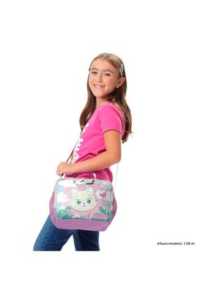 Lonchera Térmica Para Niña Queen Cat Grande Rosada