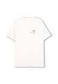Camiseta Estampada Para Hombre Primen Manga Corta Blanca de Totto