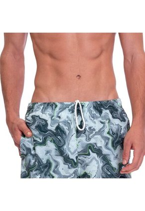 Pantaloneta Estampada Para Hombre Lown Verde