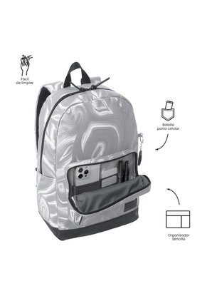 Morral Universitario Tocax Porta PC 14" Gris Hombre