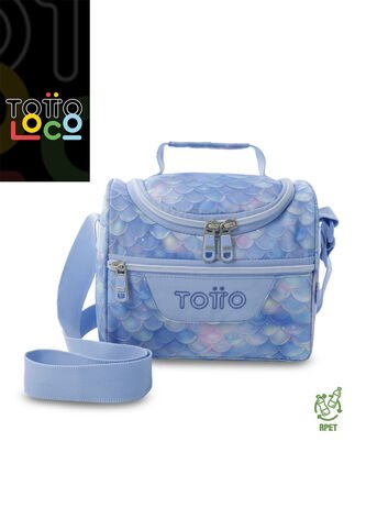 Lonchera Térmica Para Mujer Pizarra Mediano Azul Totto