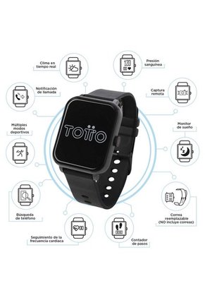 Reloj Inteligente F33 Smartwatch Color Negro