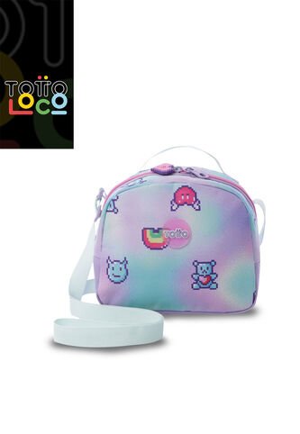 Lonchera Térmica Para Niña Andy Cat Mediano Morada Totto